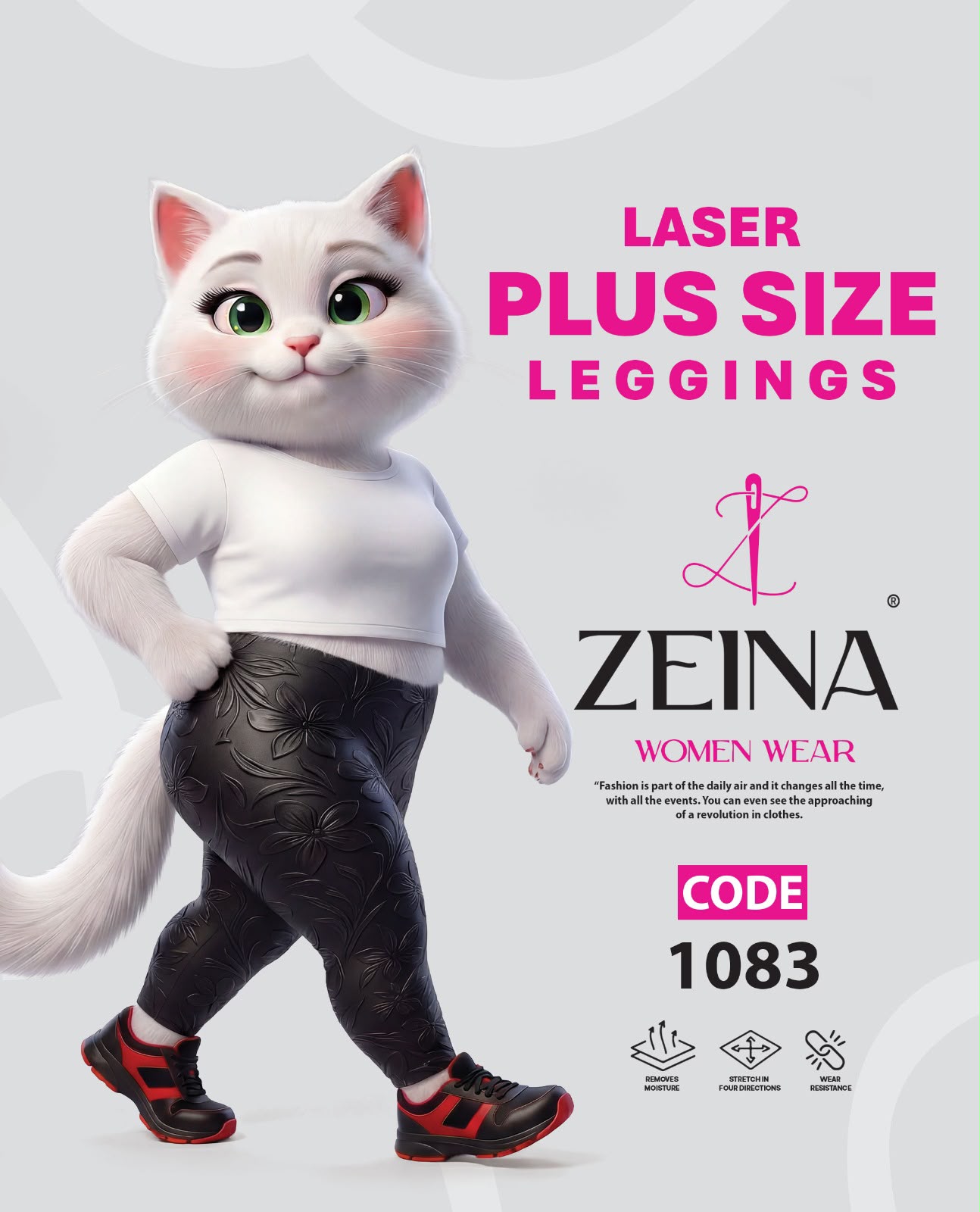 Laser Plus-Size Leggings